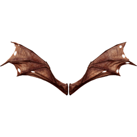 (4K) Demon Wings Red Back Flapping