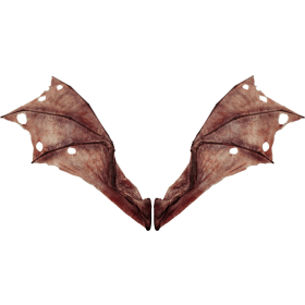 (4K) Demon Wings Red Back Open