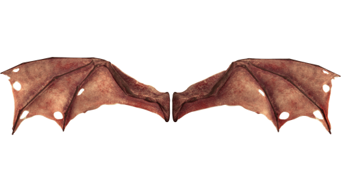 (4K) Demon Wings Red Back Soaring