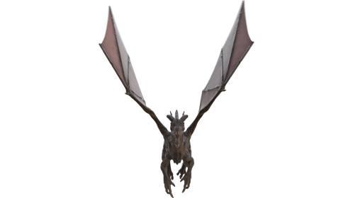 (4K) Looping Mountain Dragon Flying Front