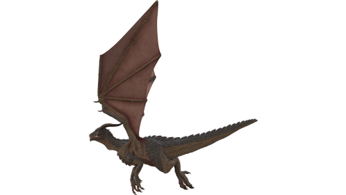 (4K) Mountain Dragon Flying Side