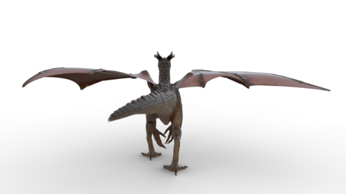 (4K) Mountain Dragon Walking Rear