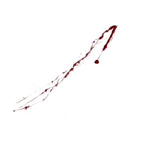 Blood Splatter Slice Wall 7
