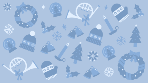 Christmas Background Blue