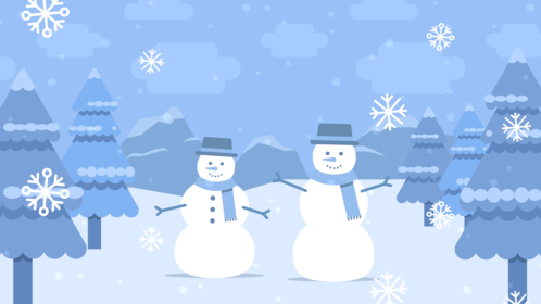 Christmas Background Snowmen