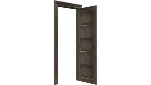 Door 1 Open Transparent Angle 3