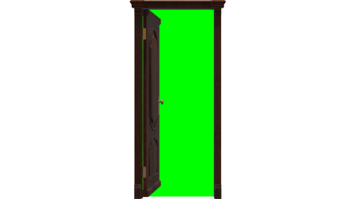 Door 2 Open Green Screen Angle 1