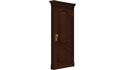 Door 2 Open Transparent Angle 3