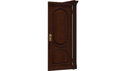 Door 2 Open Transparent Angle 5