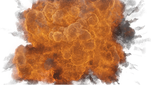 Fiery Explosion Towards Camera 5 