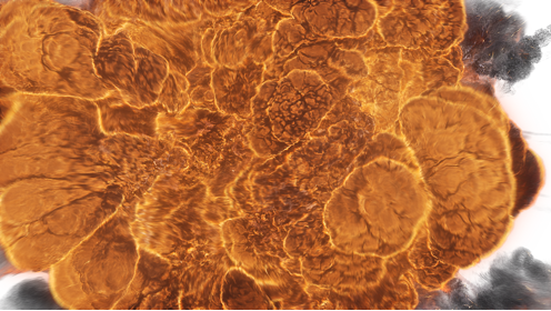 Fiery Explosion Towards Camera 9 