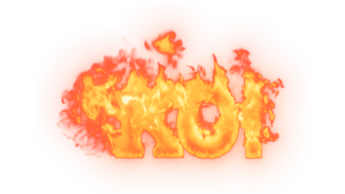 Fire Text KO