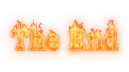 Fire Text The End