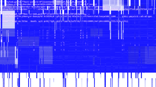 (4K) Glitch Transition Blue Code