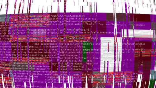(4K) Glitch Transition Code Zoom