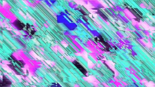 (4K) Glitch Transition Retro Block
