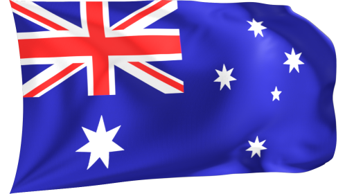 Looping Waving Flag Australia
