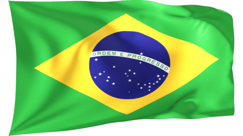 Looping Waving Flag Brazil