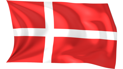 Looping Waving Flag Denmark