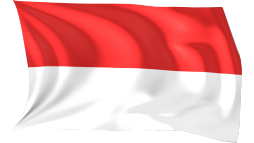 Looping Waving Flag Indonesia