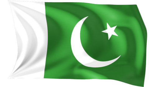 Looping Waving Flag Pakistan