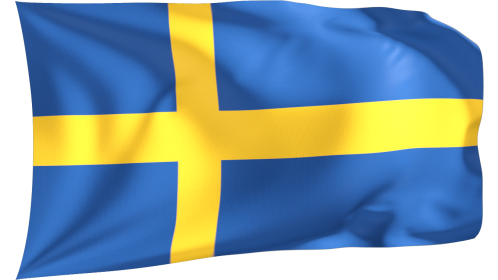 Looping Waving Flag Sweden