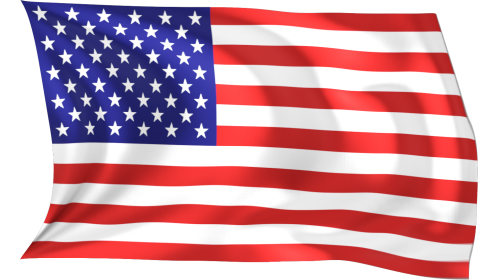 Looping Waving Flag USA