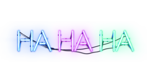 Neon Sign HA HA HA 1