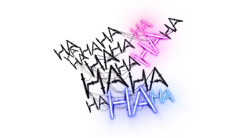 Neon Sign HA HA HA 2