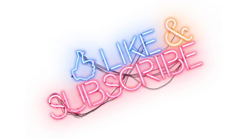 Neon Sign Like And Subscribe