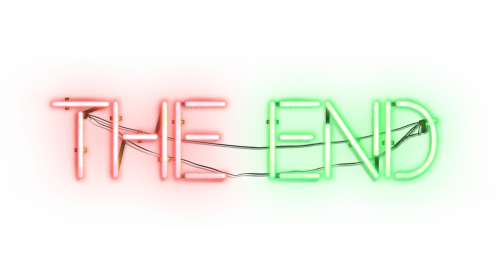 Neon Sign The End 1