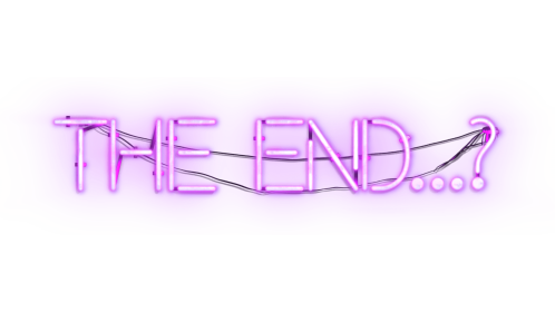 Neon Sign The End 2
