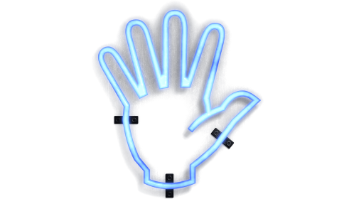 Neon Symbol Hand