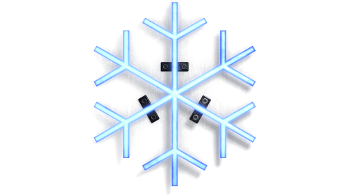 Neon Symbol Snowflake