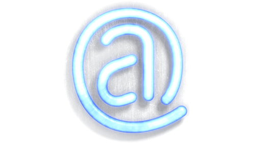 Neon Typekit At Sign