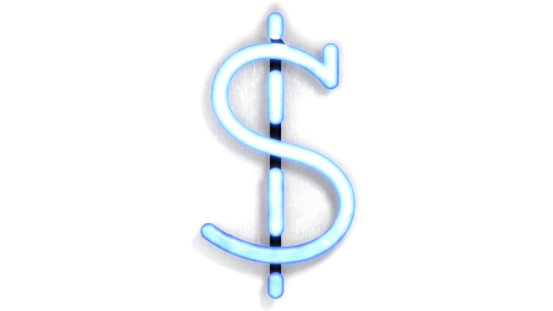 Neon Typekit Dollar Sign