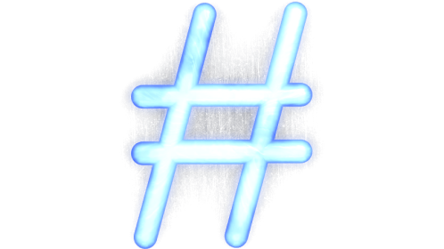 Neon Typekit Hashtag