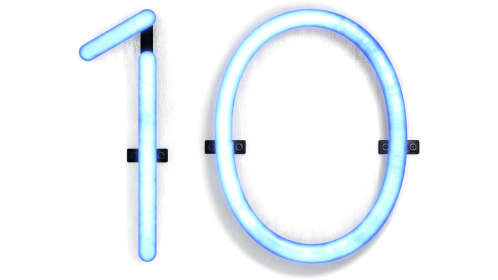 Neon Typekit Number 10