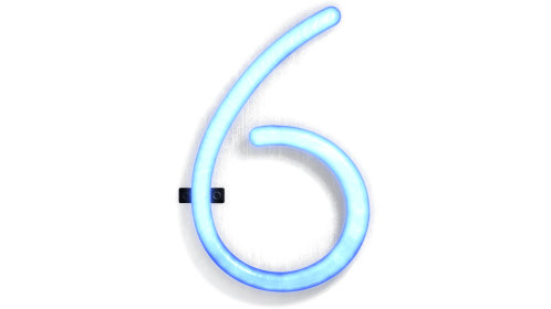Neon Typekit Number 6