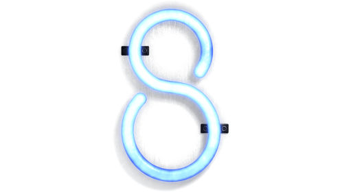 Neon Typekit Number 8