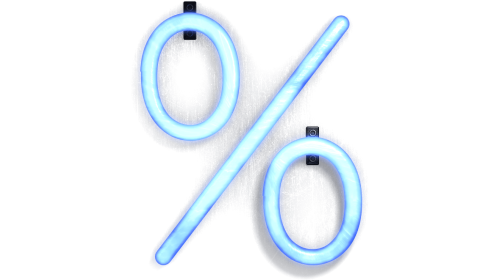 Neon Typekit Percent Sign