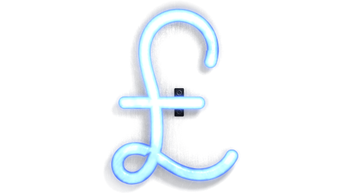 Neon Typekit Pound Sign