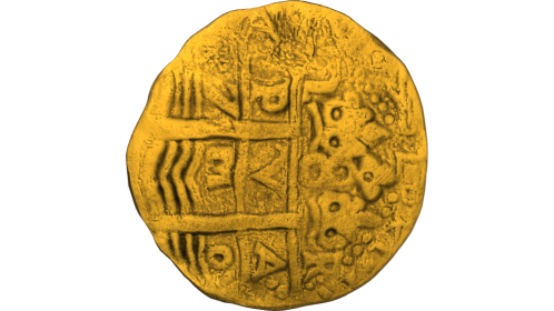 Spinning Gold Coin Old
