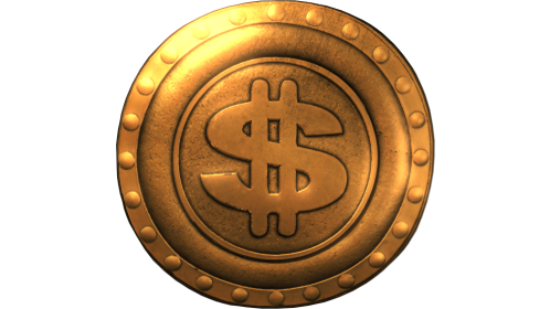 Spinning Gold Coin Shiny