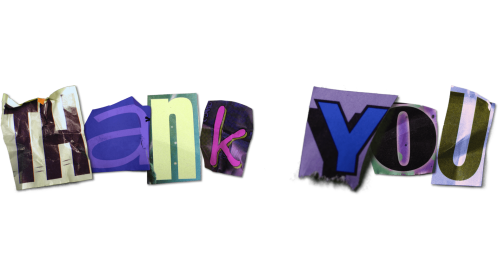 Stop Motion Text Thank You