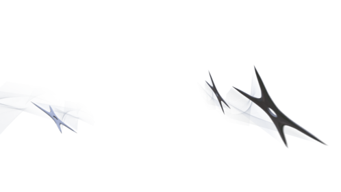 Stylized Shurikens At Camera 3