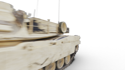 Tank Roll Past Camera Overcast