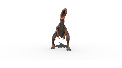 Velociraptor Scared Front 1