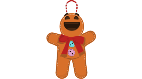 Laughing Gingerbread Emoji