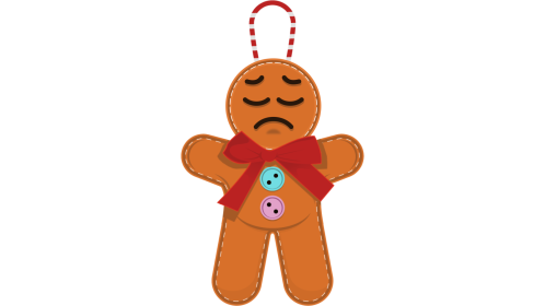 Sad Gingerbread Emoji